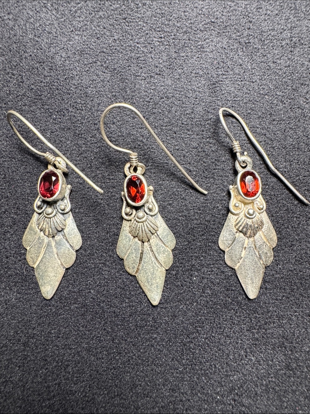 Sterling silver earrings with bonus third!
